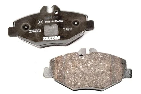 Колодки гальмівні (передні) MB E-class (W211) 02-09 (Bosch) Q+ (з датчиками) TEXTAR 2374303