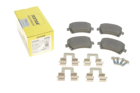 Колодки тормозные (задние) VW Caddy 03- (Lucas) Q+ TEXTAR 2391401