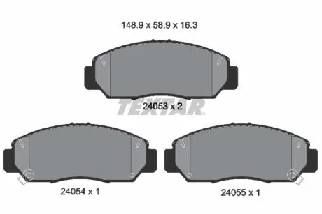 A_Гальмівні колодки HONDA Accord/FR-V "F "01>> TEXTAR 2405301