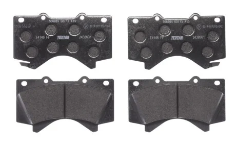 Колодки тормозные (передние) Toyota Land Cruiser 200 08- (Advics) TEXTAR 2438601