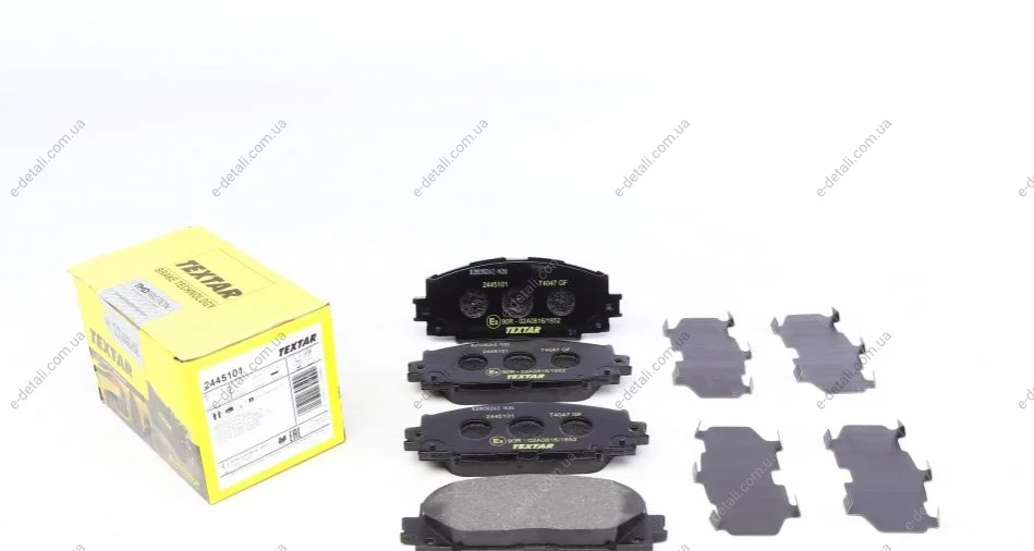 Колодки тормозные (передние) Toyota Prius 08- (Akebono) TEXTAR 2445101 (фото 1)