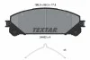 Колодки гальмівні (передні) Lexus RX 08-/ Toyota Camry 17- (Advics) (166.8x59.3x17.5) TEXTAR 2445201 (фото 1)