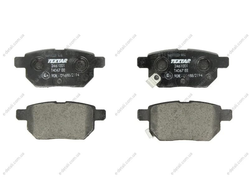 Тормозные колодки ASTON MARTIN/GREAT WALL/PONTIAC/SUBARU/TOYOTA "R "04>> TEXTAR 2461001 (фото 1)
