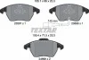 Колодки гальмівні (передні) VW Caddy 03- (Teves) Q+ (ушки вниз) (з датчиком) TEXTAR 2469602 (фото 2)