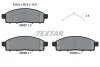 Колодки тормозные (передние) Mitsubishi L200 07- / Fiat Fullback 16- (Tokico) TEXTAR 2508703 (фото 9)