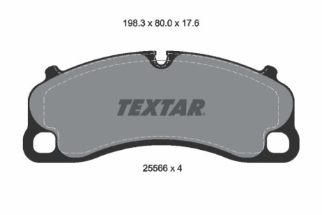 Тормозные колодки, дисковые TEXTAR 2556601