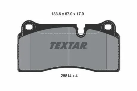 Тормозные колодки, дисковые TEXTAR 2581401