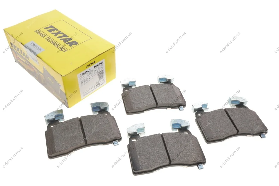Колодки тормозные (передние) Opel Insignia B 17-/Tesla Model S 13-16 (Brembo) Q+ TEXTAR 2591503 (фото 1)