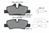 Колодки тормозные (задние) Mini Mini Cooper/One 13- B36/B37/B46/B47/B48 Q+ TEXTAR 2598001 (фото 15)