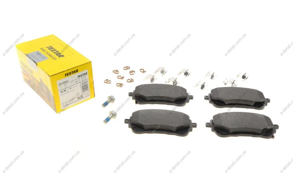 Колодки тормозные (передние) Toyota Corolla 1.6VVTi/1.8VVTi Hybrid 19- Q+ (с датчиком) TEXTAR 2614901 (фото 1)