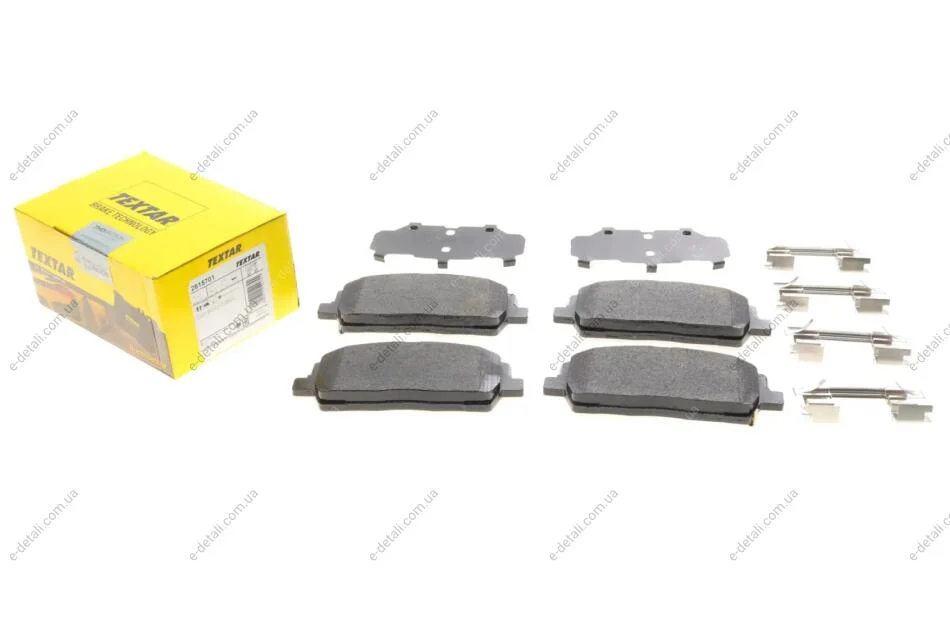 Колодки тормозные (передние) Hyundai Santa Fe 2.0/2.4 18- Q+ TEXTAR 2615701 (фото 1)