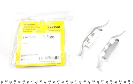 Комплект для монтажу дискових гальмівних колодок TEXTAR 82077100 (фото 1)