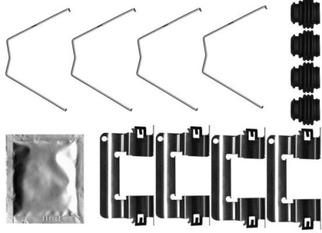 Монтажний компл.,гальм.колодки TEXTAR 82552100