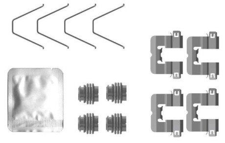 Монтажний компл.,гальм.колодки TEXTAR 82553800