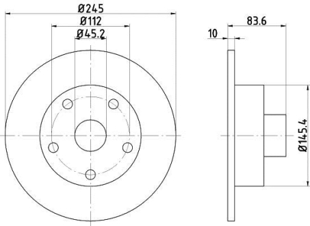 Тормозной диск TEXTAR 92072103 (фото 1)