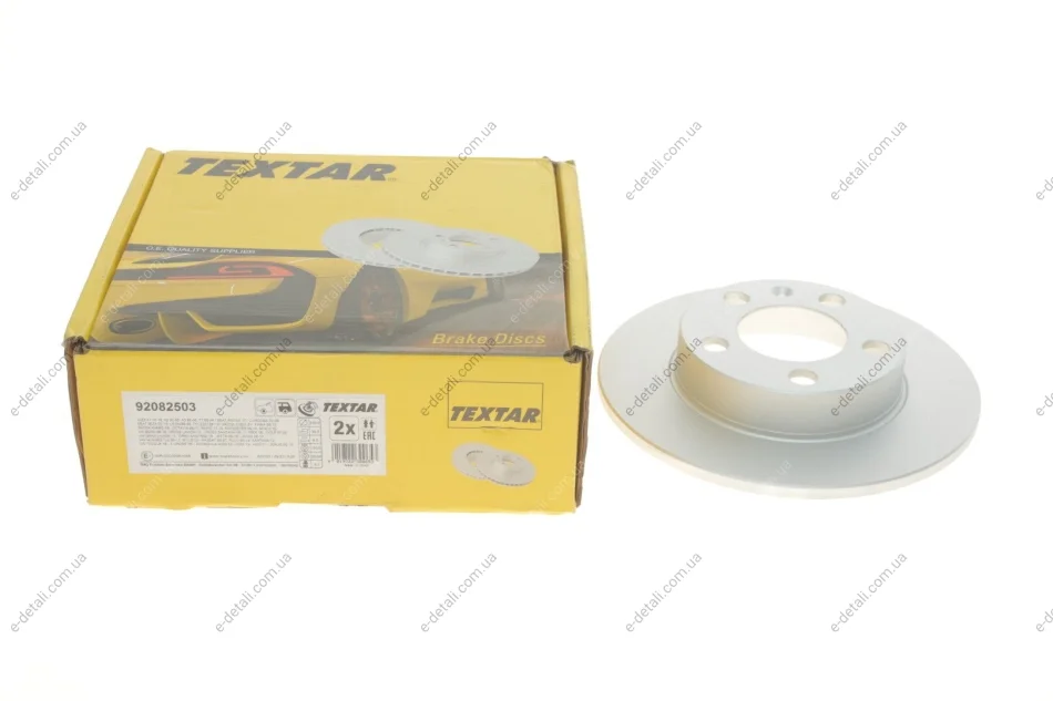 Диск тормозной (задний) Skoda Fabia/Octavia/Roomster 98-/VW Golf IV (230x9) PRO TEXTAR 92082503 (фото 1)