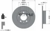 Диск тормозной (задний) Skoda Fabia/Octavia/Roomster 98-/VW Golf IV (230x9) PRO TEXTAR 92082503 (фото 5)