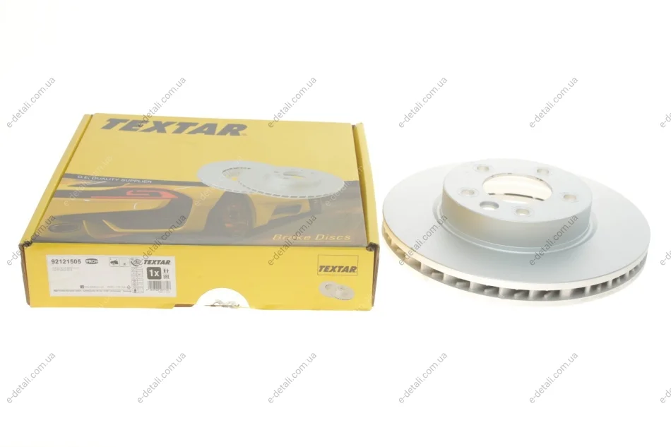 Диск гальмівний (передній) Porsche Cayenne/VW Touareg 02- (330x32) (L) PRO+ TEXTAR 92121505 (фото 1)