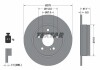 Диск тормозной MERCEDES C(W204,S204) "R D=278mm "07>> TEXTAR 92163103 (фото 1)