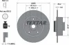 Диск гальмівний (задній) Renault Megane 08- (260x8) (+ABS) (з підшипником) PRO TEXTAR 92195903 (фото 2)