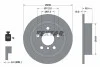 Диск тормозной (задний) Mini (F55/F56/F57) 13- (259x10) B36/B37/B38/B46/B47/B48 PRO TEXTAR 92279303 (фото 2)