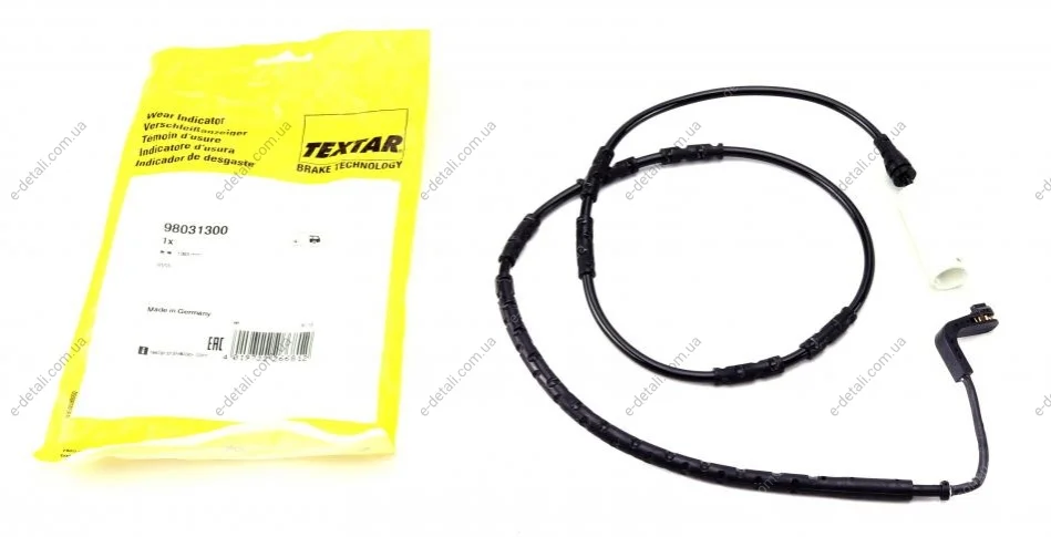 Датчик износа тормозных колодок (задних) BMW 3 (E90/E91/E92) 03-12 (L=1095mm) TEXTAR 98031300 (фото 1)