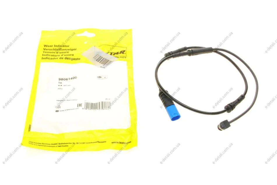 Датчик износа тормозных колодок (передних) BMW X5 (G05/F95)/X7 (G07) 18- (847mm) TEXTAR 98061400 (фото 1)