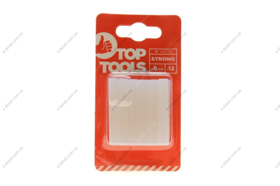 Стержень клеевой Ø8x50 mm 12 ед. Top-tools 42E081 (фото 1)