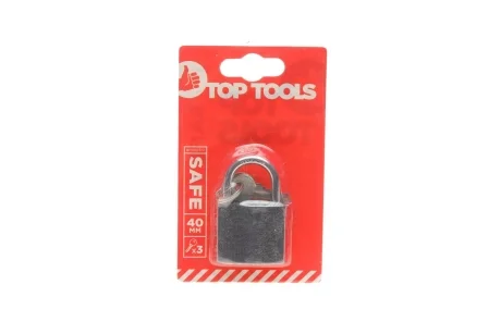 Замок навесной (40mm) (3 ключа в к-кт) Top-tools 90U301