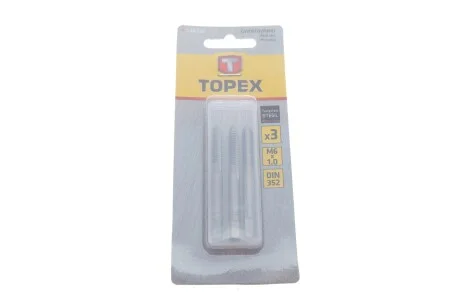 Набір інструментів для нарізки різьби (мітчики) M6x1 3 од. Topex 14A206