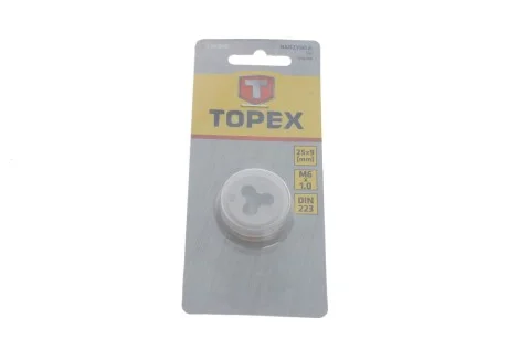 Инструмент для нарезки резьбы (плашка) M6x1 Topex 14A306