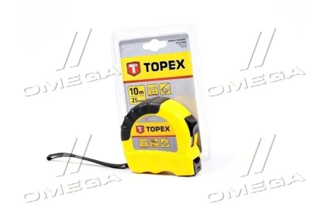 Рулетка сталева стрічка 10 м x 25 мм (TOPEX) Topex 27C310