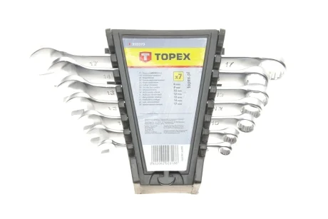 Набір ключів ріжково-накидних 6-17 мм 7 од. Topex 35D379