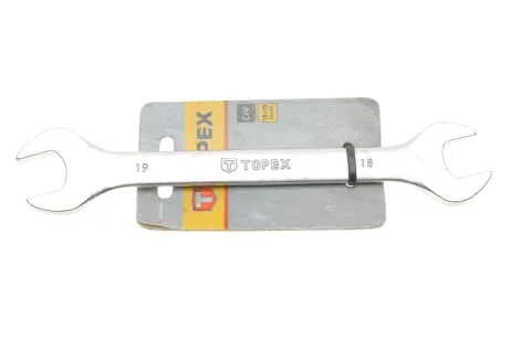 Ключ рожковый 18x19 мм L-220 мм Topex 35D613