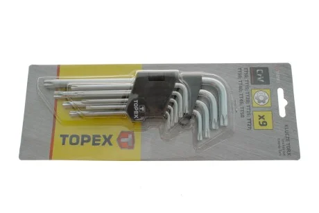 Набор ключей Г-обр. Torx T10-T50 Topex 35D961