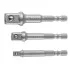 Набор переходников для шуруповерта M6x1/2"-1/4"-3/8" 3 ед. Topex 38D151 (фото 2)