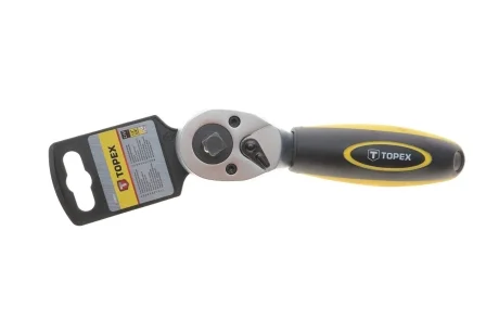 Трещотка 1/2"-3/8" 72 зубца 175 мм Topex 38D543