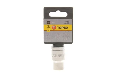 Головка торцевая 1/2" 12 мм Topex 38D712