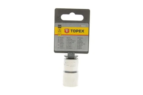 Головка торцева 1/2" 15 мм Topex 38D715