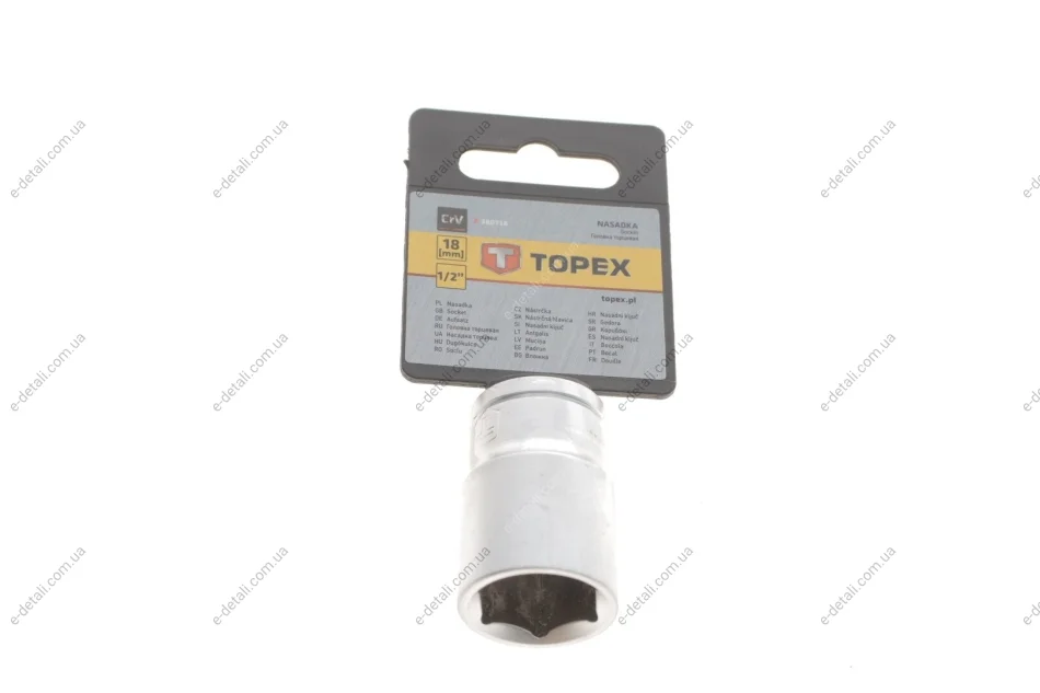 Головка торцевая 1/2" 18 мм Topex 38D718 (фото 1)