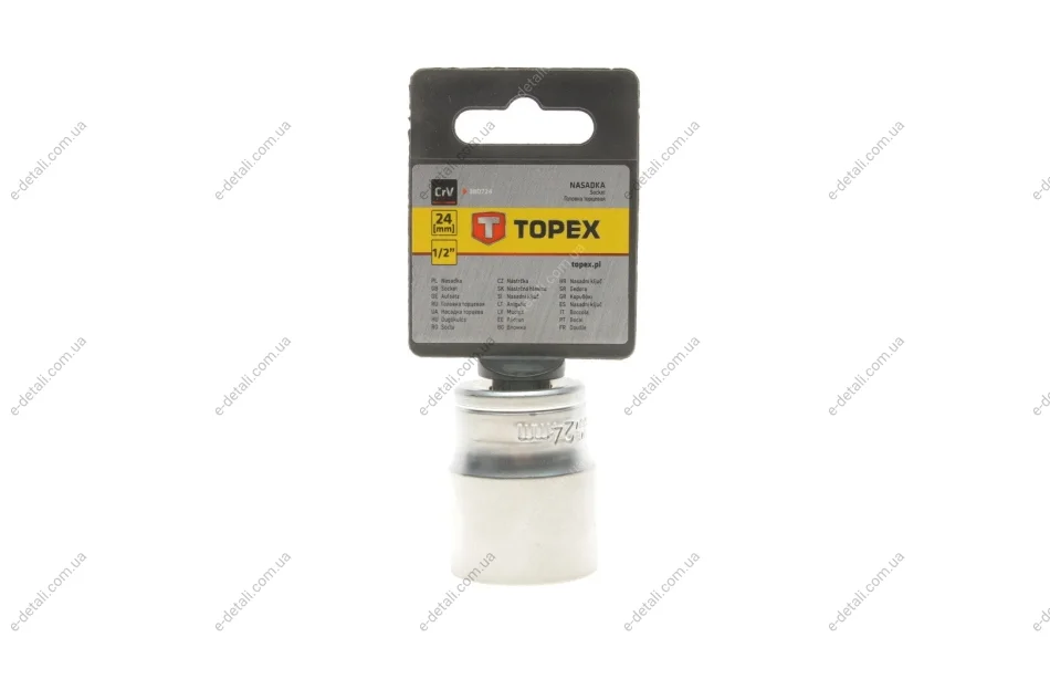 Головка торцева 1/2" 24 мм Topex 38D724 (фото 1)