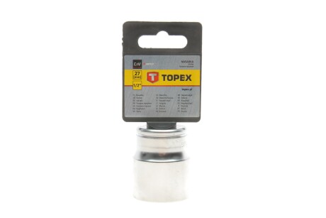 Головка змінна 6-гранна 1/2", 27 мм Topex 38D727