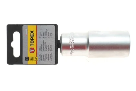 Головка торцевая 1/2" 24 мм Long 76 мм Topex 38D760