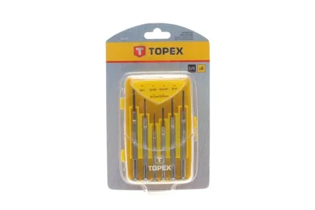 Набор отверток прецизионных SL, PH 6 ед. Topex 39D559