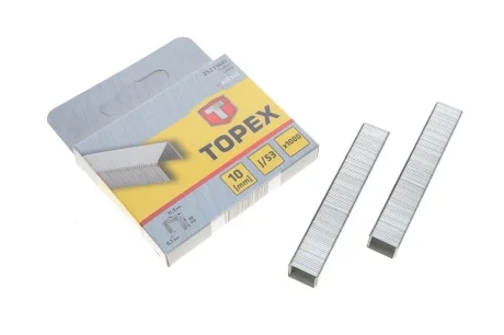 Скоба для степлера 11,3x0,7x10 mm 1000 од. Topex 41E310