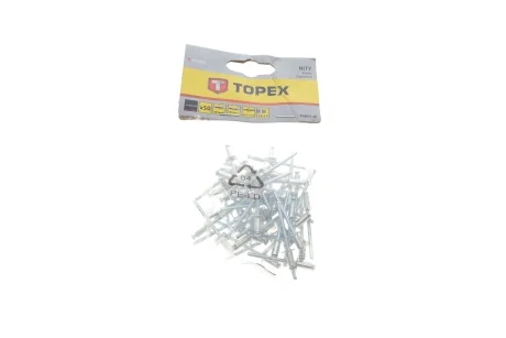 Заклепка Ø4x8 mm 50 од. Topex 43E401