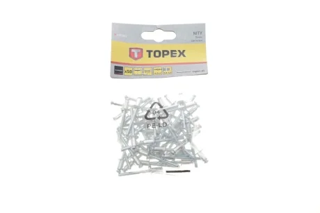 Заклепка Ø4,8x8 mm 50 од. Topex 43E501