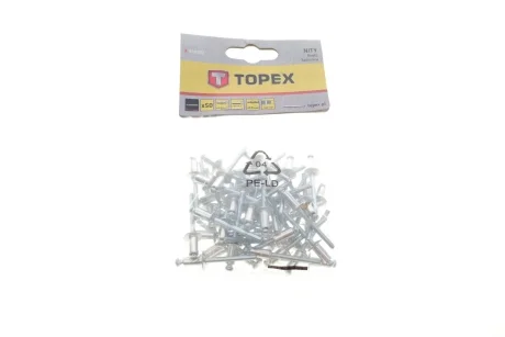 Заклепка Ø4,8x10 mm 50 од. Topex 43E502