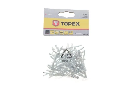 Заклепка Ø4,8x12,5 mm 50 од. Topex 43E503