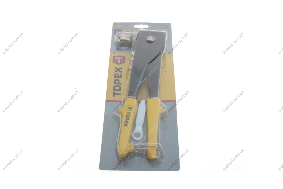 Заклепочник для заклепок алюминиевых (d=2.4/3.2/4.0/4.8mm) (2 позиции) Topex 43E712 (фото 1)